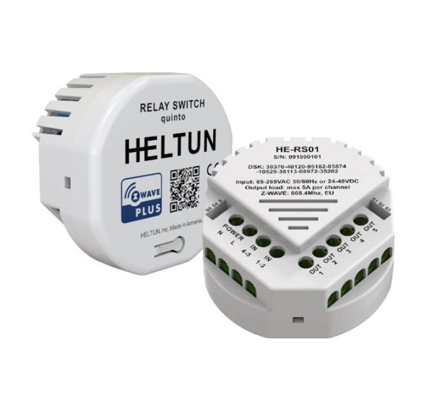 HELTUN Z- Wave Relay Switch quinto (5 channel) HE-RS01